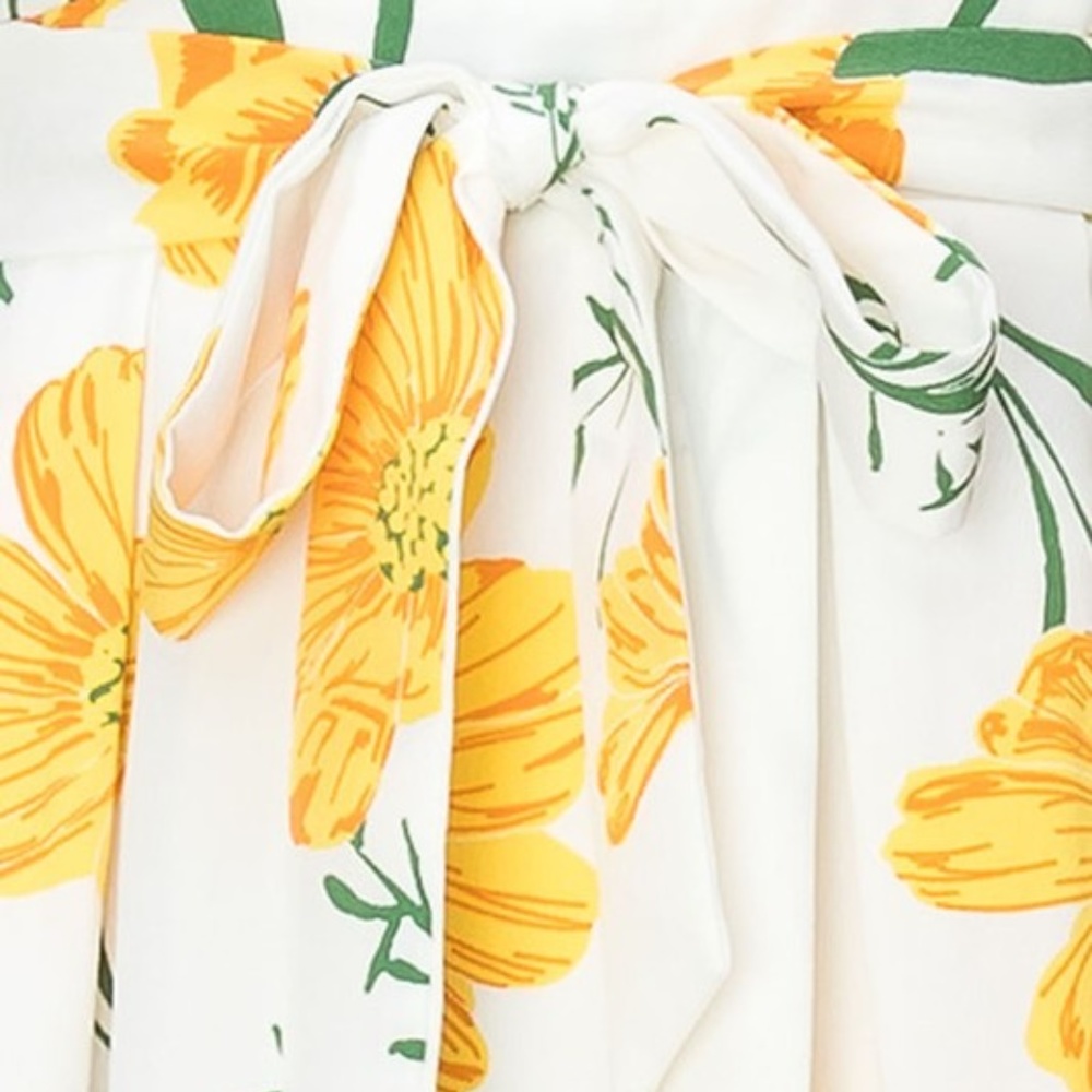 Romper Floral White and Yellow - Picture 4 of 4